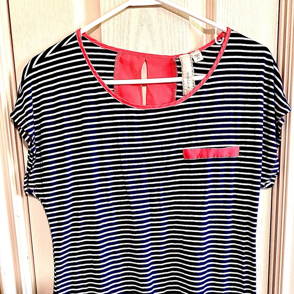 Robin-K Striped Short Sleeve Shirt